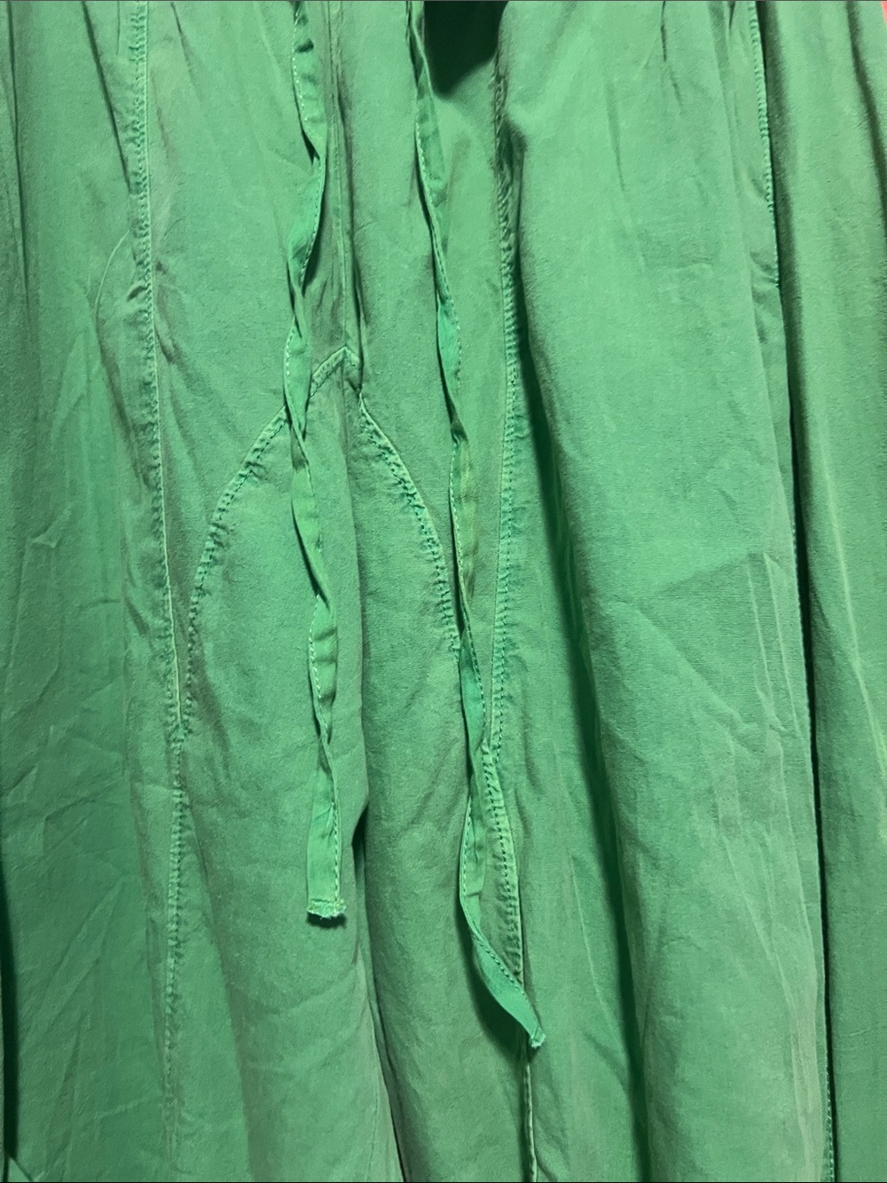 Free People: Hadley Poplin Pants|Tree Leaf/NWT - Picture 4 of 10